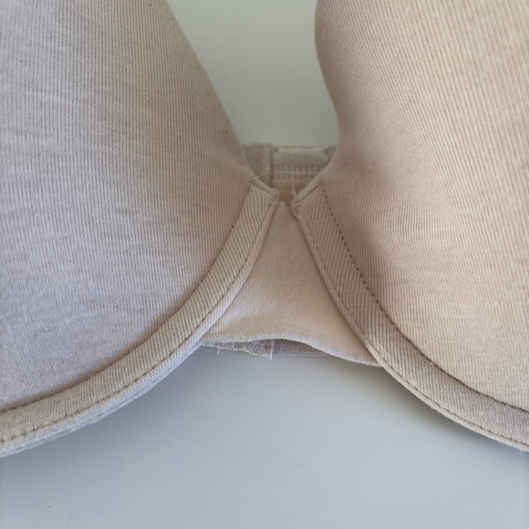 Cacique Full Coverage Bra Size 44B Beige Underwired Cotton Breathable - Picture 4 of 11
